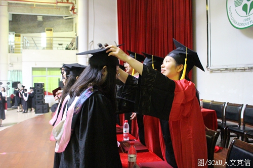 雷静老师为毕业生“拨穗”.JPG 雷静老师为毕业生“拨穗”.JPG